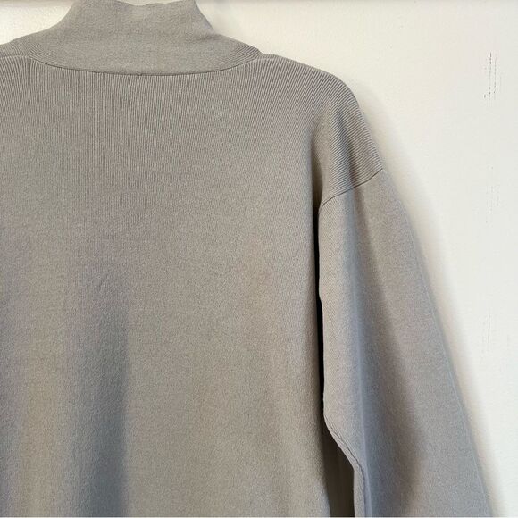 Eileen Fisher Washable Stretch Italian Crepe Lagenlook Open Front Cardigan Large - Picture 4 of 12